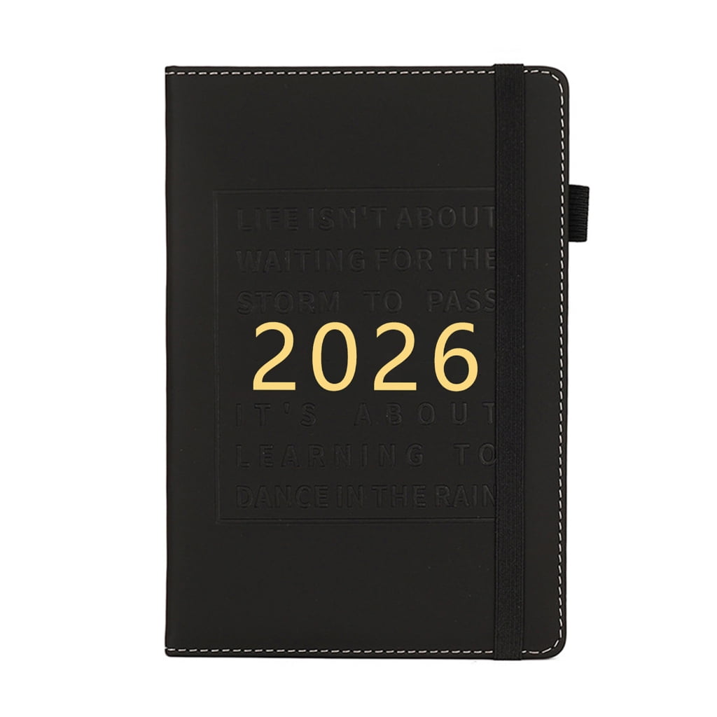 2025 Weekly Monthly Planner Leather Planner Notebook 2025 Journal Academic Diary