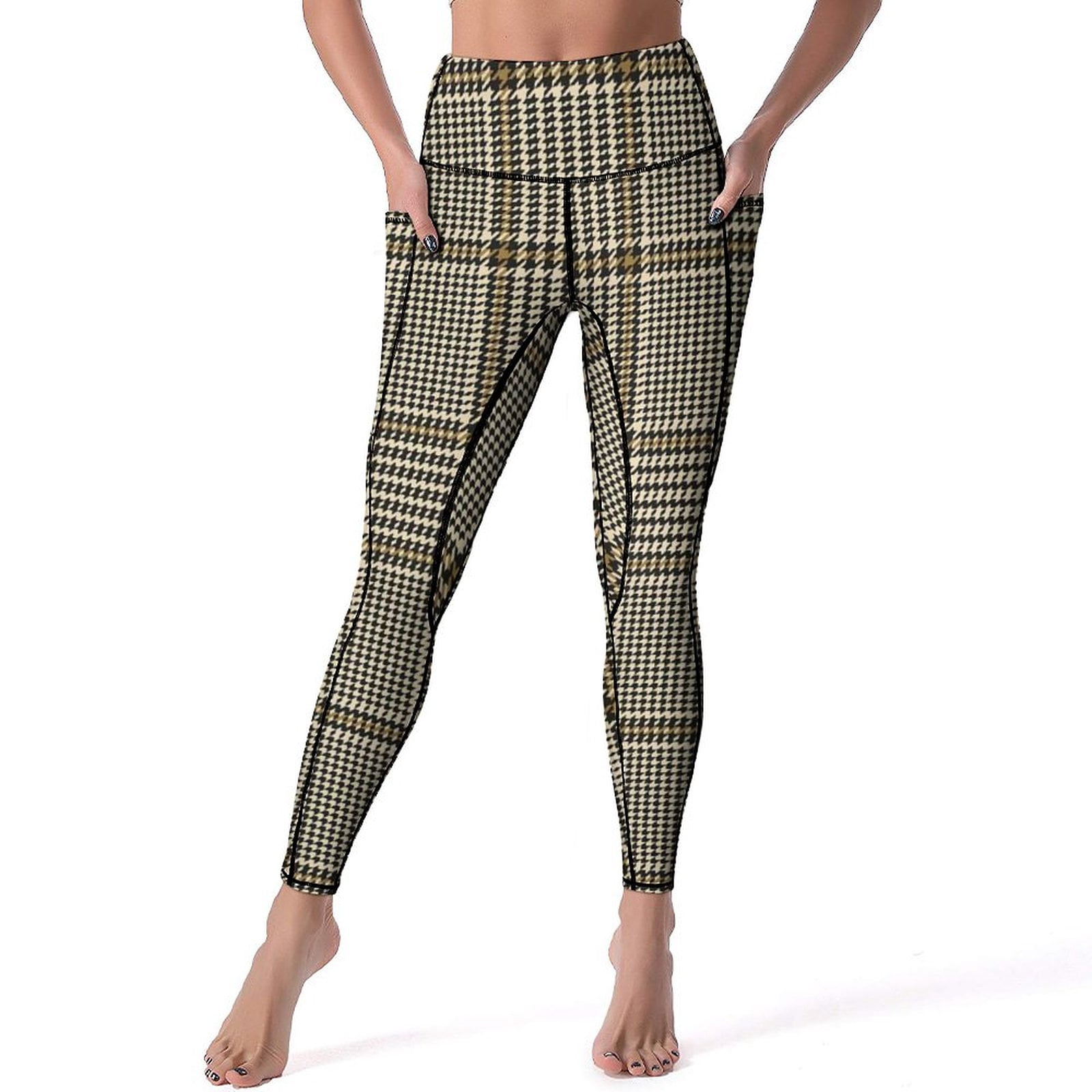 Legging Sport Femme Noir - Taille Haute - Yoga, Running, Fitness - Matière Respirante - Avec Poche