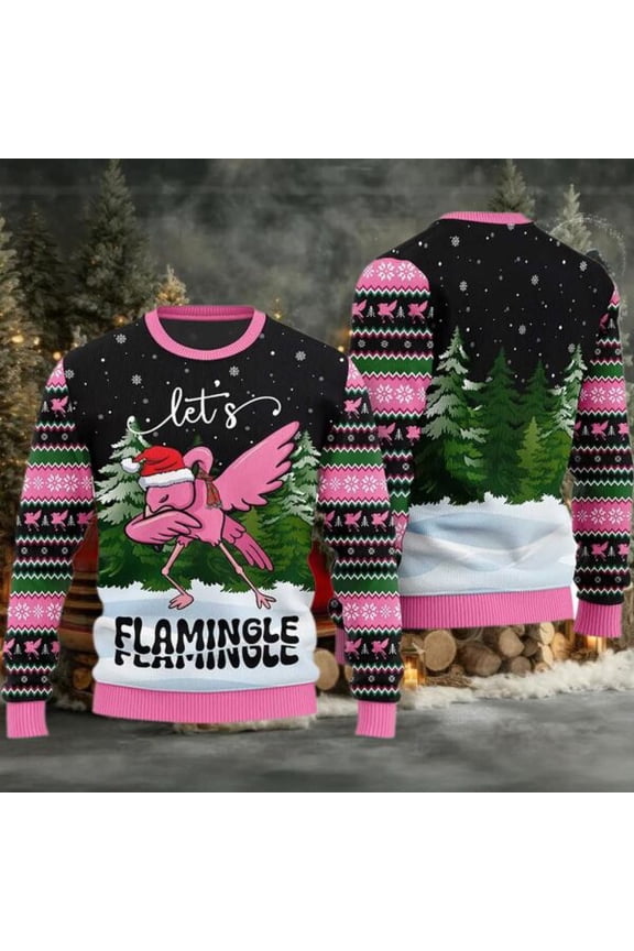 2025 Let’s Flamingle Christmas Sweater