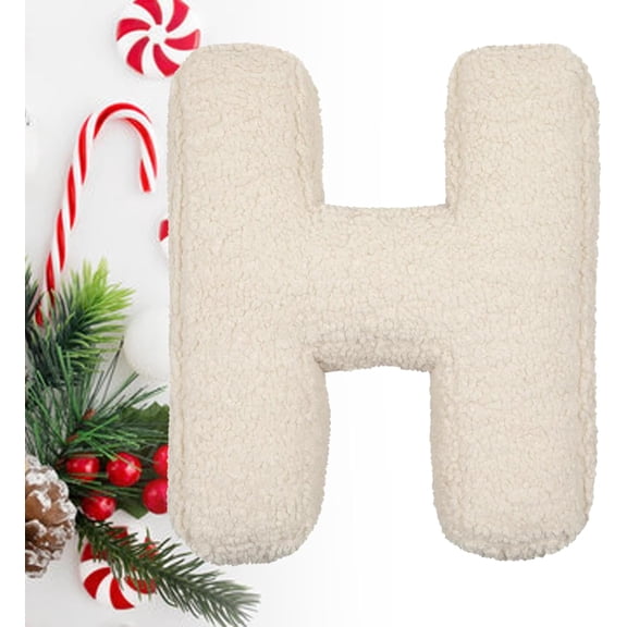 2025 Letter Pillow,Letter A Pillow,Initial Pillows Decorative Throw Pillows,White Letter Pillow,Plush Letter Pillow (A-Z)