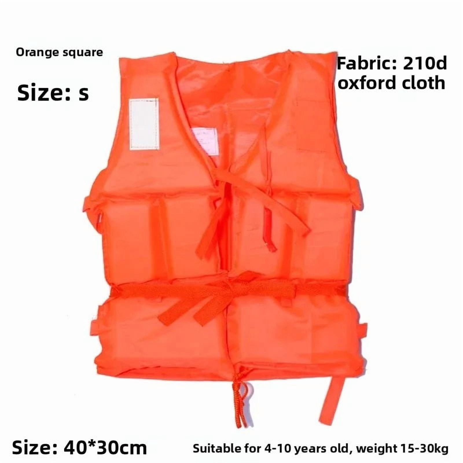 2025 Life jacket square orange adult children work boat life jacket scenic rescue disaster fishing swimming reservoir