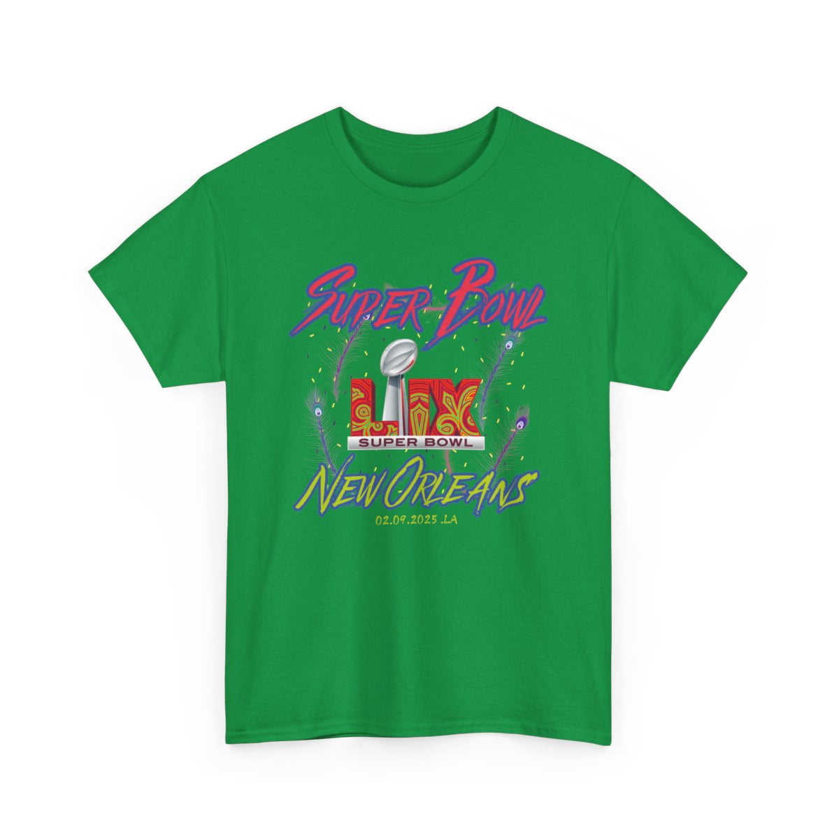 2025 Lix Super Bowl in New Orleans LA Unisex Heavy Cotton Tee