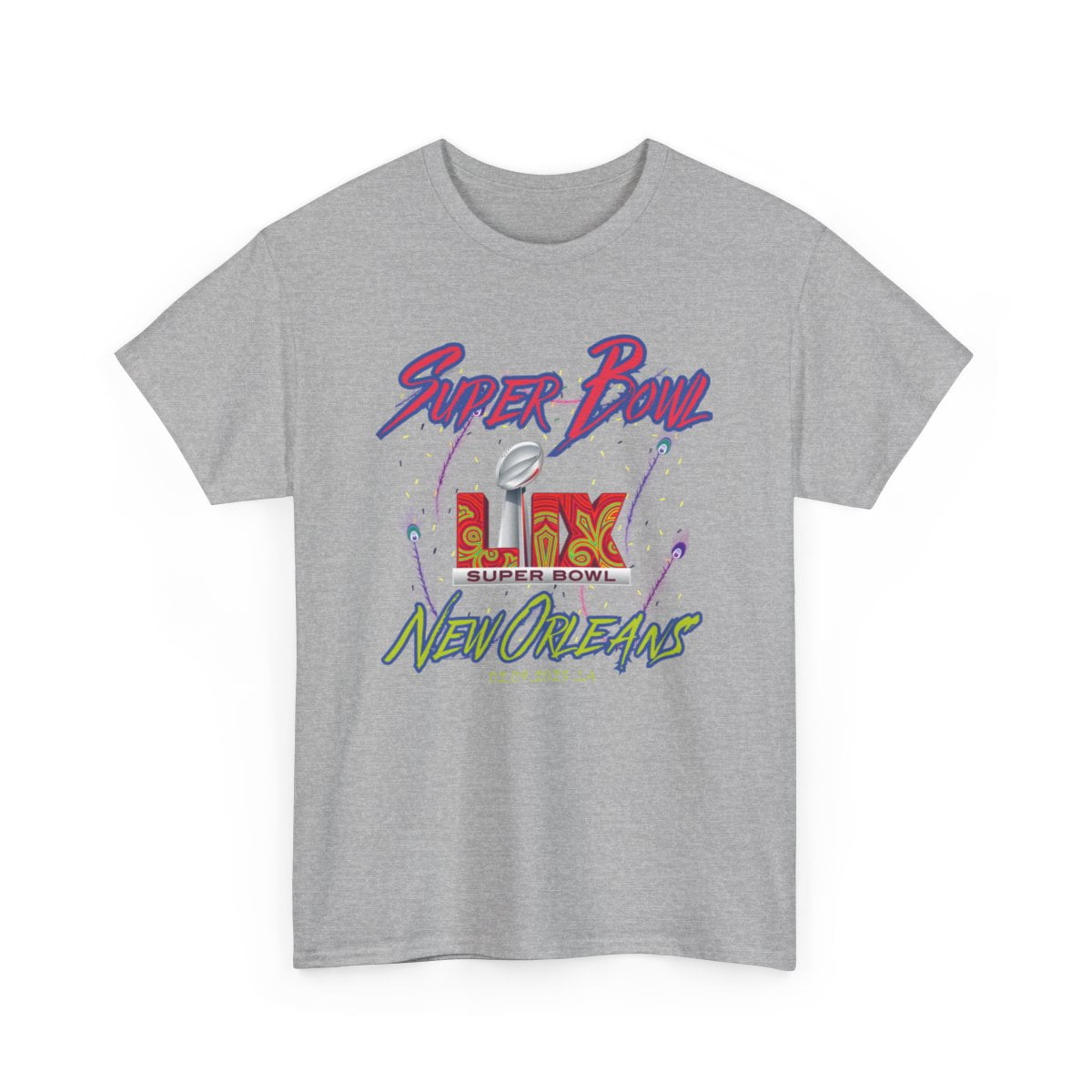 2025 Lix Super Bowl in New Orleans LA Unisex Heavy Cotton Tee