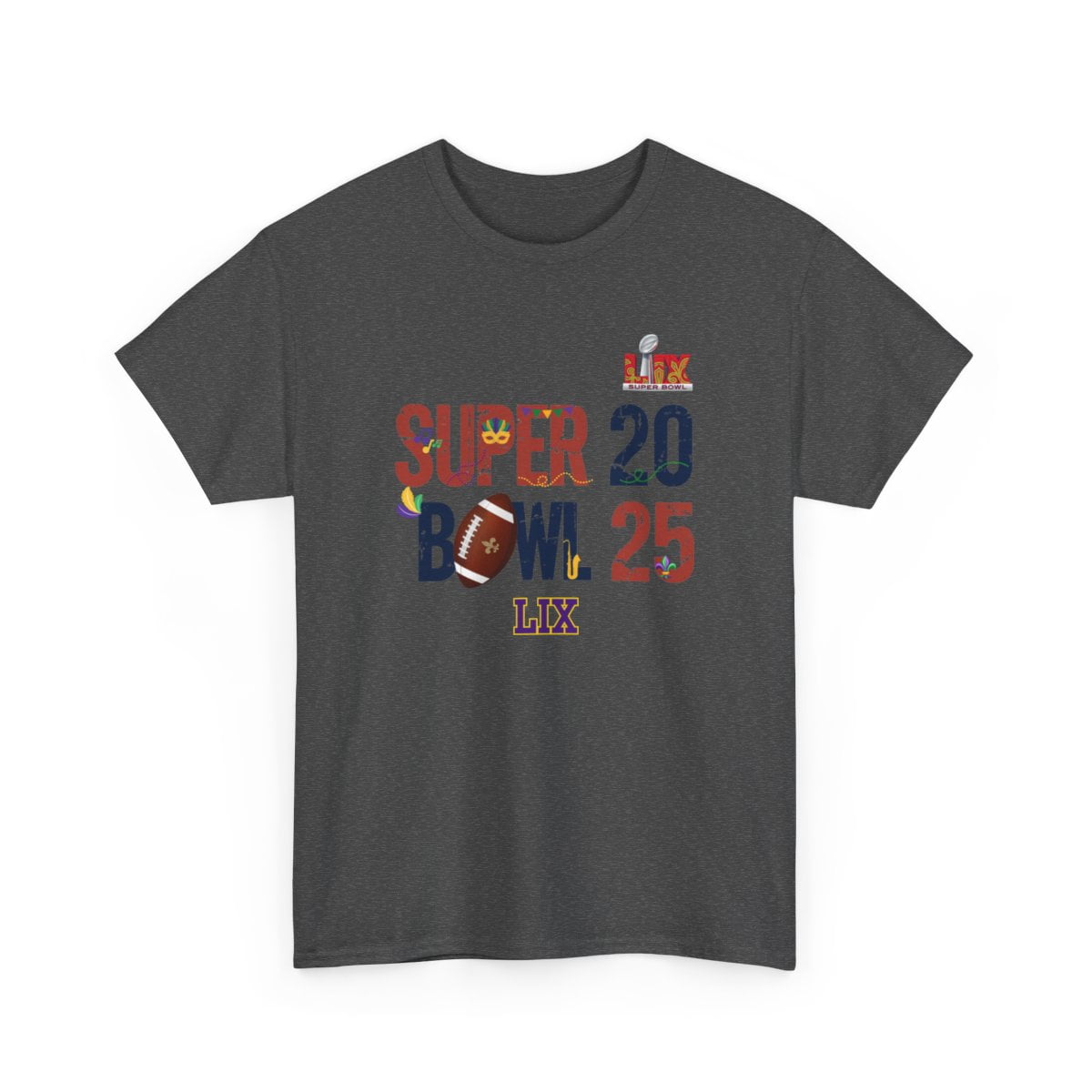2025 Lix Super Bowl in New Orleans LA Unisex Heavy Cotton Tee