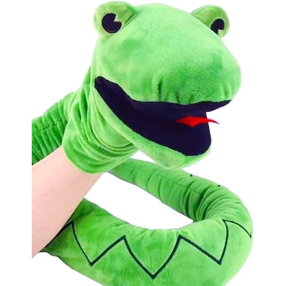 2025 Long Snake Hand Puppet,Kids Hand Puppet Toys Can Be Used For Teaching And Telling Stories, Snakes Hand Puppet , Mouth Moveable Snake Puppet 59"