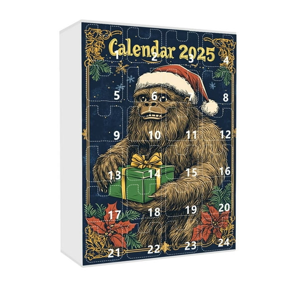 2025 Lovely Gorilla Christmas Advent Calendar 24 Days Christmas Advent Calendar Includes 24 Surprise Lovely Gorilla Hanging Decoration