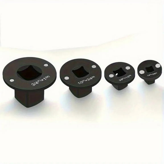 2025 Low Profile Impact Socket Adapter Set, Drive Ratchet Adapter Set, Designed for Tight Spaces, 3/8" to 1/2", 1/4" to 3/8", 3/4" to 1", 1/2" to 3/4", 4PC