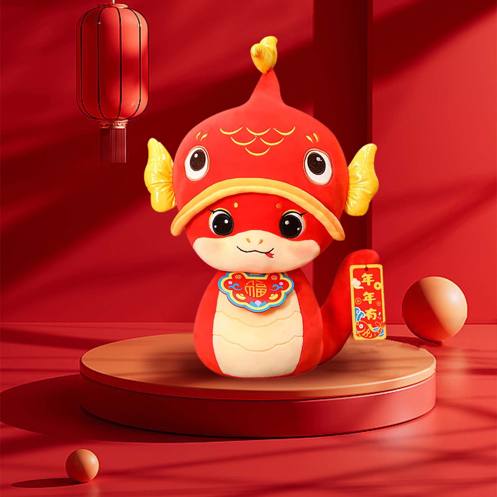 2025 Lunar New Year Decorations Snake Plush Toys Chinese Snake Decor