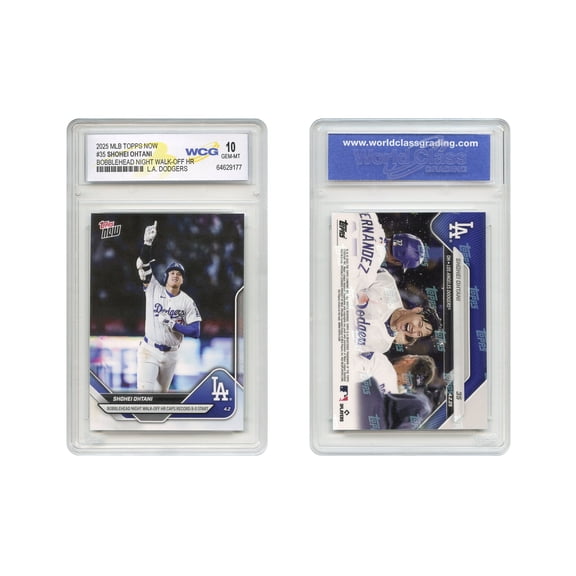 2025 MLB Topps Now Card #35 SHOHEI OHTANI Walk-off Home Run - Graded Gem Mint 10