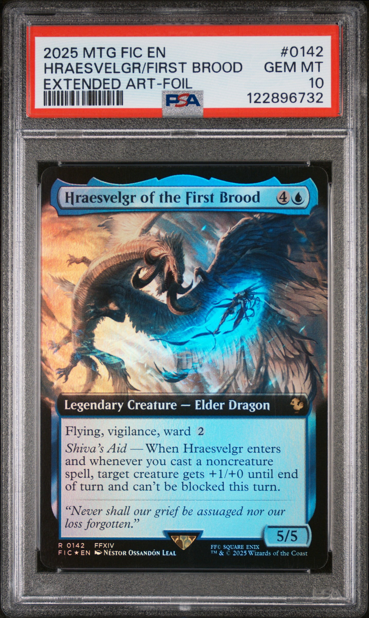 2025 MTG Final Fantasy EA Foil Hraesvelgr of the First Brood #0142 PSA 10 -  Walmart.com