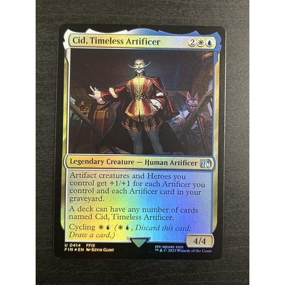 2025 Magic: The Gathering Final Fantasy Cid, Timeless Artificer Foil