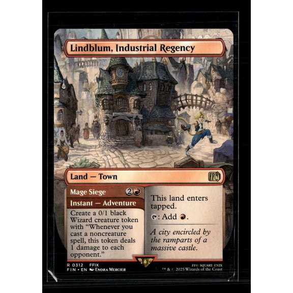 Lightly Played 2025 Magic The Gathering Final Fantasy Lindblum Industrial Regency Showcase Trading Card