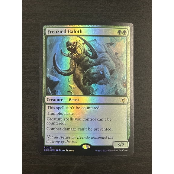 2025 Magic: The Gathering Foundations Frenzied Baloth Foil
