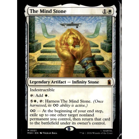 2025 Magic The Gathering Marvel Spider-Man The Mind Stone Legendary Artifact Infinity Stone