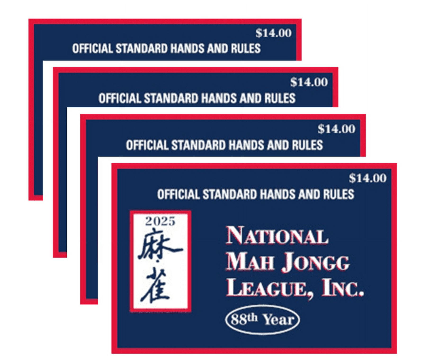 2025 Mahjong Card Official - National Mah Jongg League Medium Size Card ...