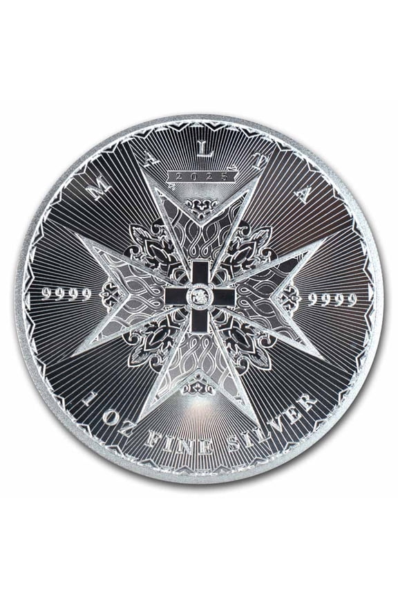 2025 Malta 1 oz Silver 5 Maltese Cross BU