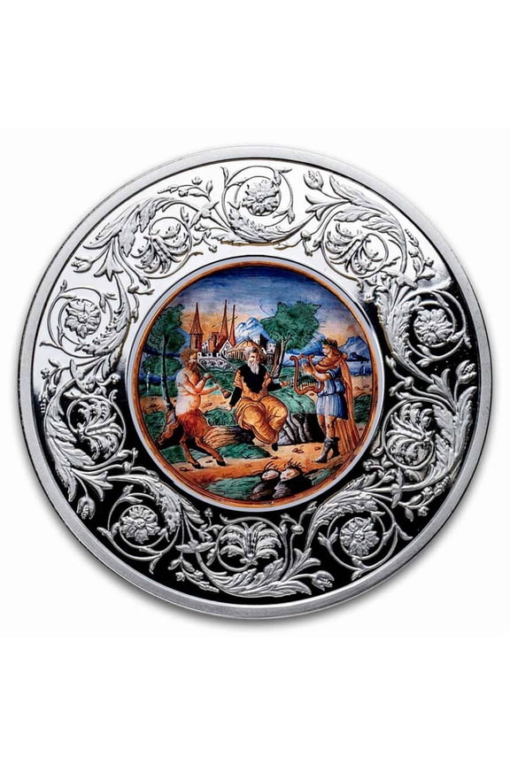 2025 Malta 1 oz Silver Apollo and Pan Midas' Judgement