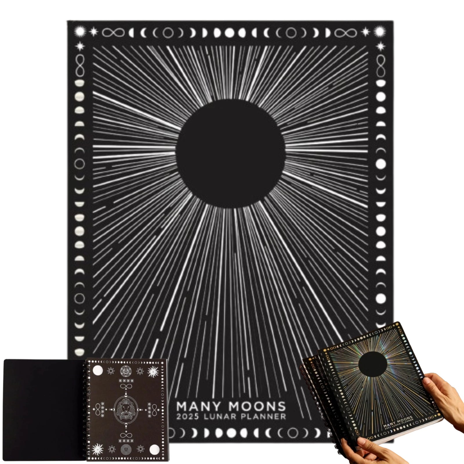 2025 Many Moons Lunar Planner, Magical Lunar Planner, 2025 Planner with