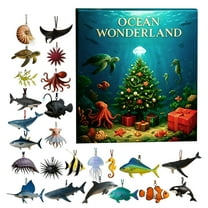 2025 Marine Live Advent Calendar - 24 Day Countdown Calendar with 24 Marine Animals - Ocean Themed Advent Calendar