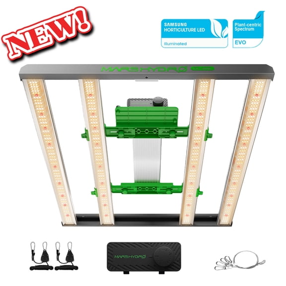 2025 Mars Hydro Smart Dimmable FC 3000 EVO 300W Full Spectrum LED Grow Light for 3x3ft Grow Tent Kits 1-3 Plants