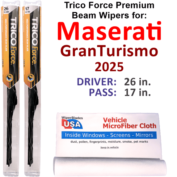 2025 Maserati GranTurismo Performance Beam Wipers (Set of 2)