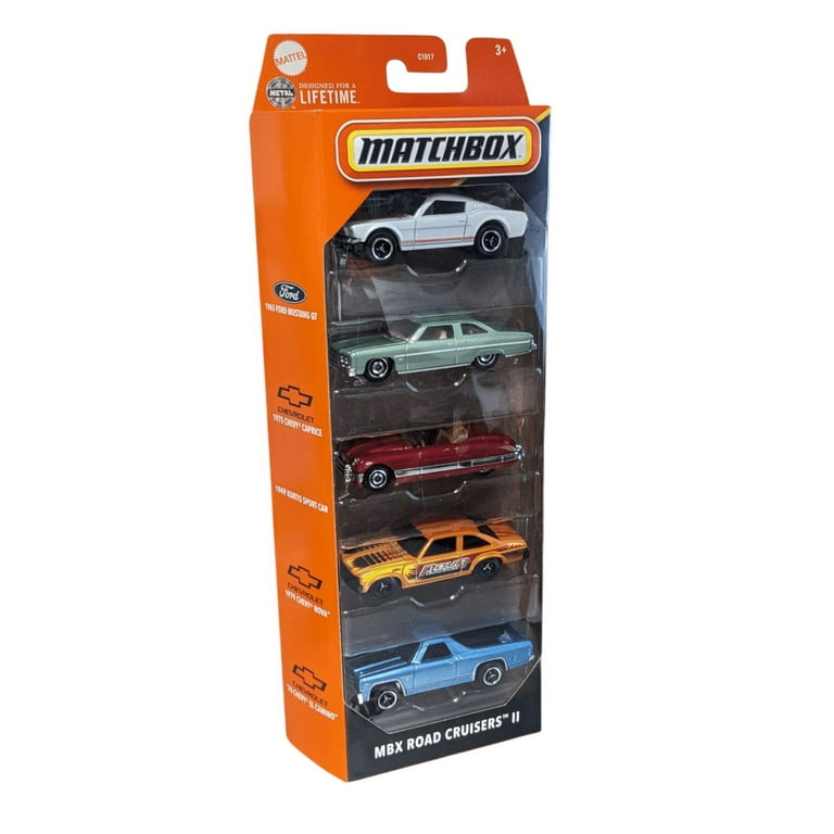 2025 Matchbox MBX Road Cruisers II 5-Pack Mustang Nova El Camino