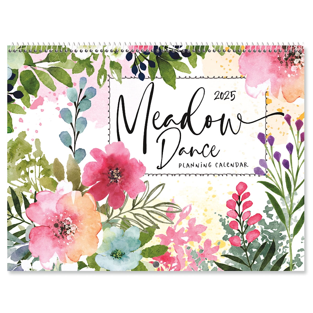 2025 Meadow Dance Big Grid Wall Calendar, 12Inch x 9Inch Size Closed
