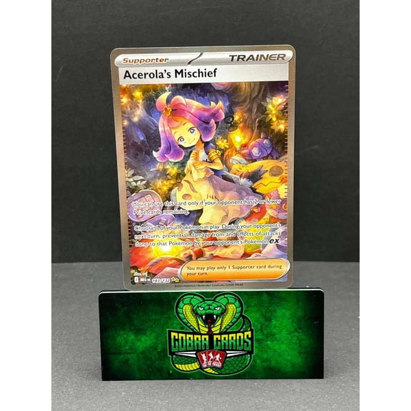 2025 Mega Evolution Acerola's Mischief Secret Rare SAR #183/132 Holo Pokemon Trading Card