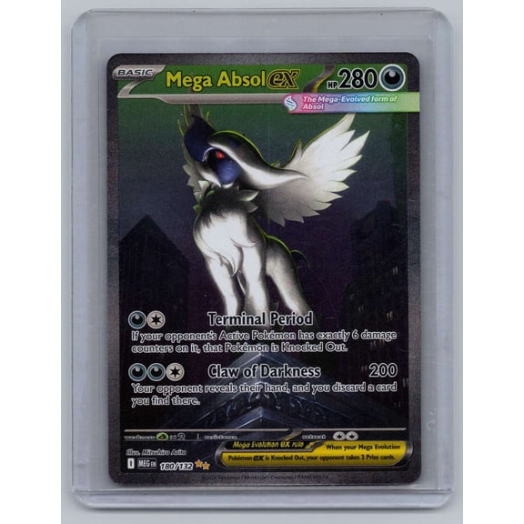 2025 Mega Evolution Base Set Mega Absol EX SIR #180/132 Near Mint English Pokemon Card