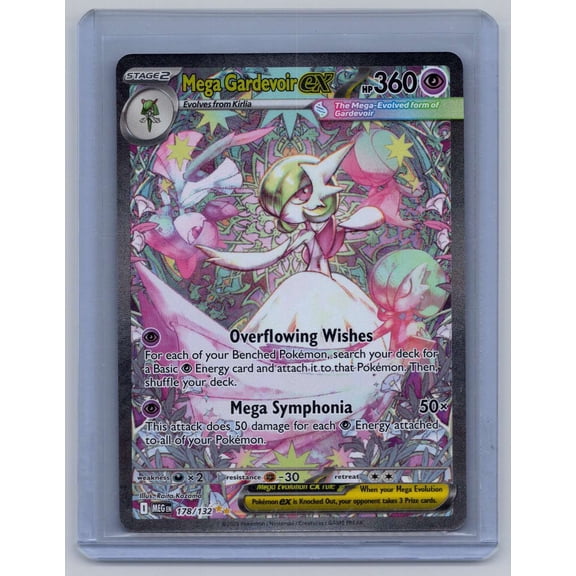2025 Mega Evolution Base Set Mega Gardevoir EX SIR #178/132 English Pokemon Card