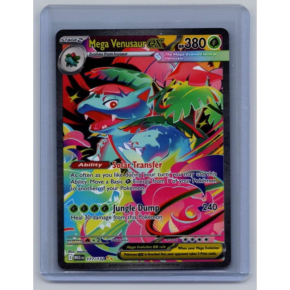 2025 Mega Evolution Base Set Mega Venusaur EX SIR #177/132 English Near Mint or Better