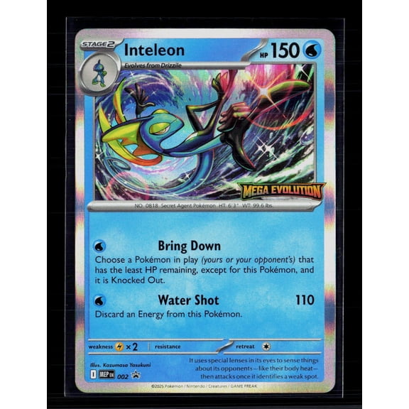 2025 Mega Evolution Inteleon Holo Rare #002