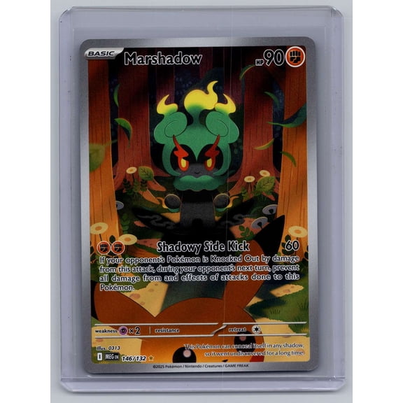 2025 Mega Evolution Marshadow Holo Secret Rare 146/132 English Pokmon Trading Card
