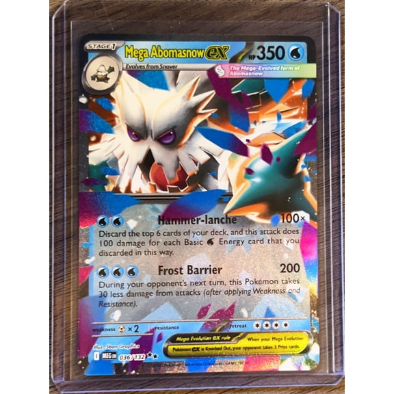 2025 Mega Evolution Mega Abomasnow EX Holo Ultra Rare #36/132