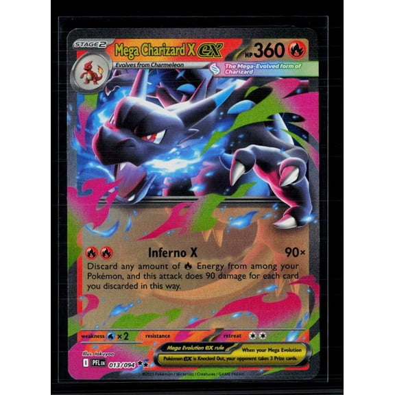2025 Mega Evolution Phantasmal Flames Mega Charizard X EX Holo Ultra Rare #13/94