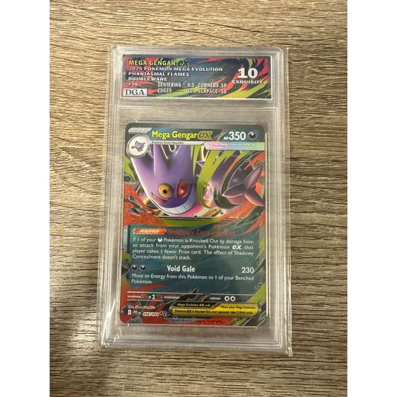 2025 Mega Evolution Phantasmal Flames Mega Gengar EX Holo Double Rare #56/94 English Trading Card