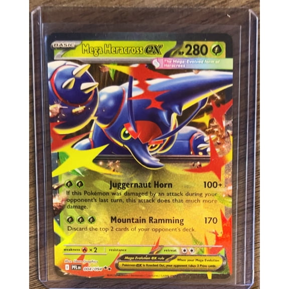 2025 Mega Evolution Phantasmal Flames Mega Heracross EX Holo Double Rare #4/94