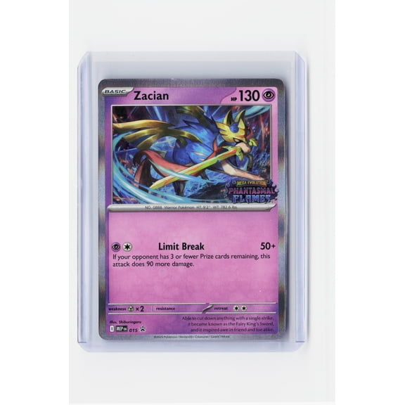 2025 Mega Evolution Phantasmal Flames Zacian Holo Rare #015