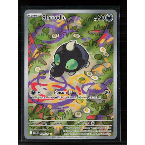 2025 Mega Evolution Shroodle Holo Secret Rare #149/132