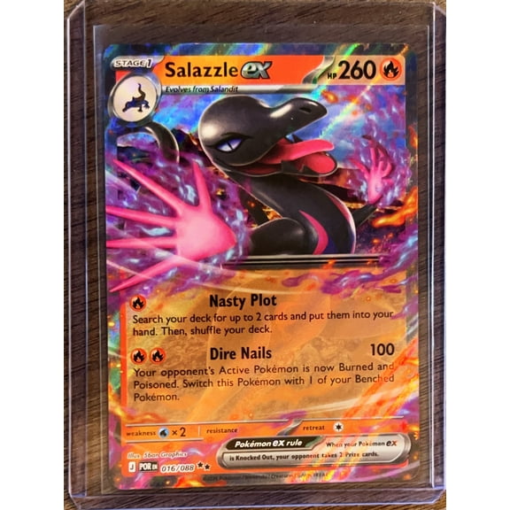 2025 Mega Evolutions Perfect Order Salazzle EX Holo Double Rare RR #16/88