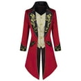thumbnail image 1 of 2025 Men Steampunk Vintage Tailcoat Jacket Gothic Victorian Coat Uniform Halloween Costume Medieval Renaissance Top, 1 of 4