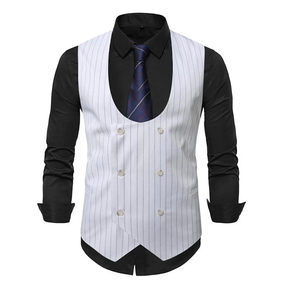2025 Men's European Retro Casual Double Suit Vest