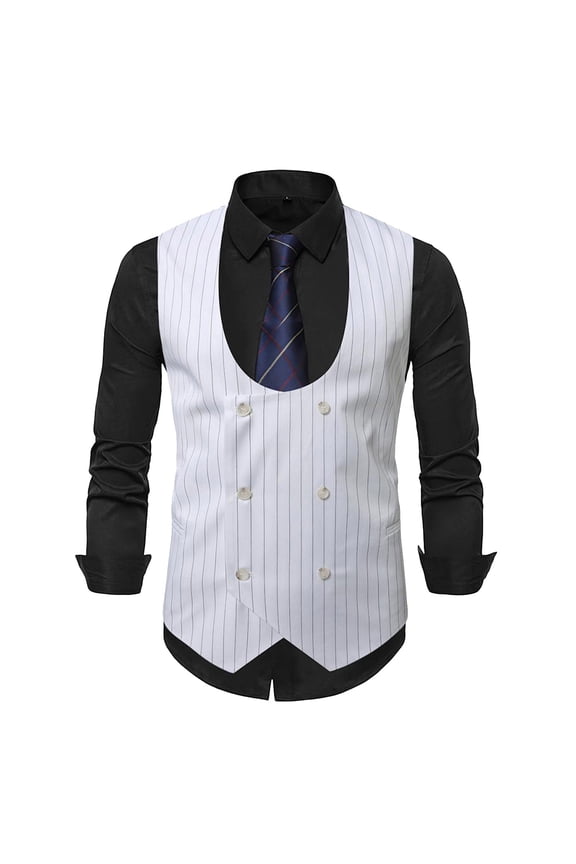 2025 Men's European Retro Casual Double Suit Vest