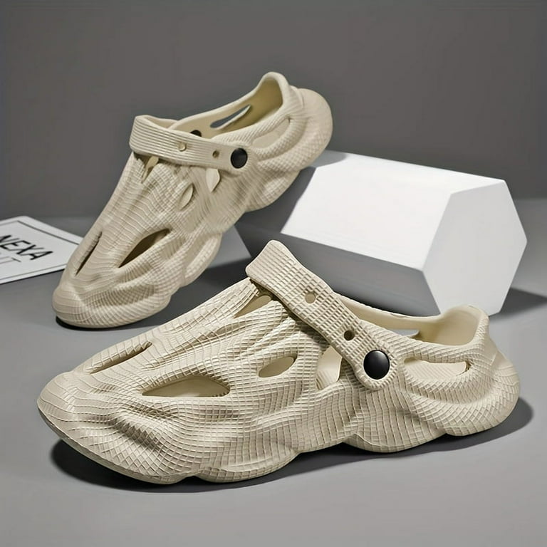 【直営・関税送料込】Foam sandals in rubb 2025 Men's Foam Slides, Quick-drying Non Slip Slippers
