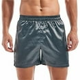 thumbnail image 1 of 2025 Men's Satin Fashion Sport Shorts - Polyester/Spandex Blend, Mesh Lining, Breathable Design, Beach/Sport/Daily Wear, Practical Pockets, 1 of 2