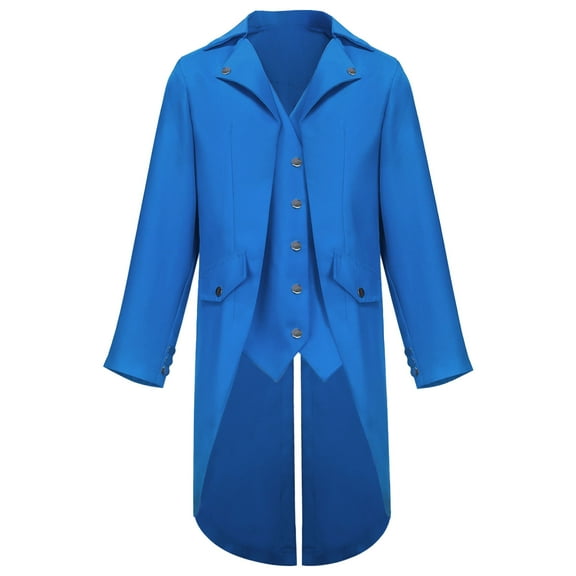2025 Men's Steampunk Vintage Tailcoat Jacket Gothic Victorian Coat Uniform Halloween Medieval Renaissance Top