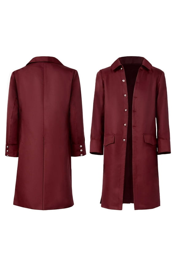 2025 Men's Steampunk Vintage Tailcoat Jacket Gothic Victorian Frock Coat Uniform Halloween Costume Long Trench Coats