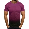thumbnail image 1 of 2025 Mens Shirts Crewneck Short Sleeve Summer Beach Shirt Causal Stylish Gradient Graphic Tee Shirts Fashion Clothes 2025, 1 of 4