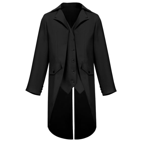 2025 Mens Steampunk Victorian Jacket Gothic Tailcoat Costume Vintage Tuxedo Renaissance Pirate Halloween Coats