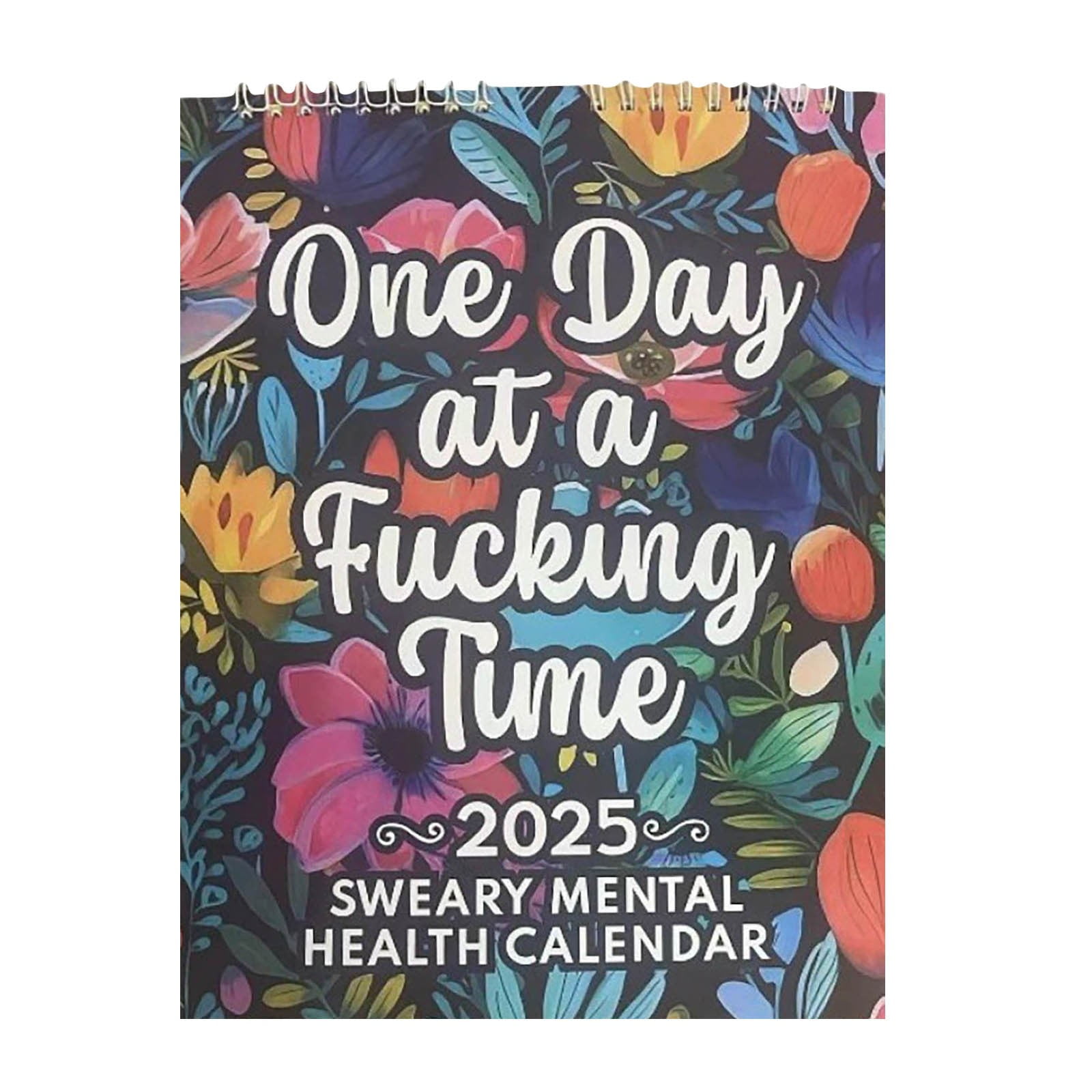 2025 Mental Health Calendar for Tired Women Flower Calendar Memo